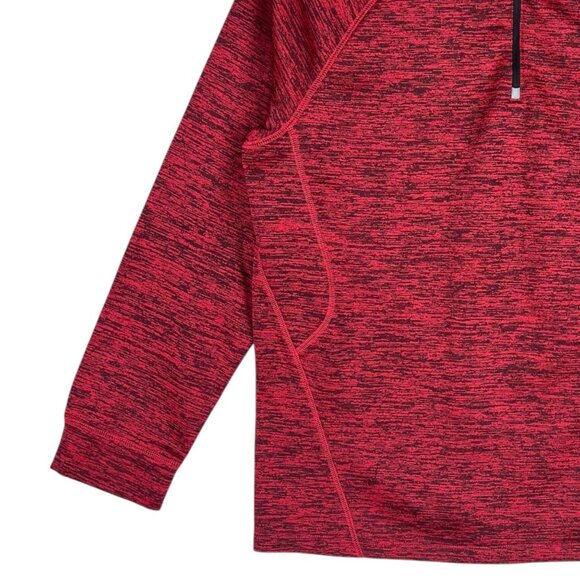 Tek Gear DryTek Men's Red & Black Quarter-Zip Pullover Sweatshirt Sz Medium NWOT - Picture 5 of 9